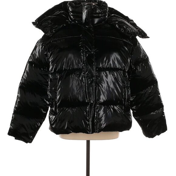 New with Tags! Calvin Klein Jeans oversized high-shine puffer jacket - Picture 1 of 4